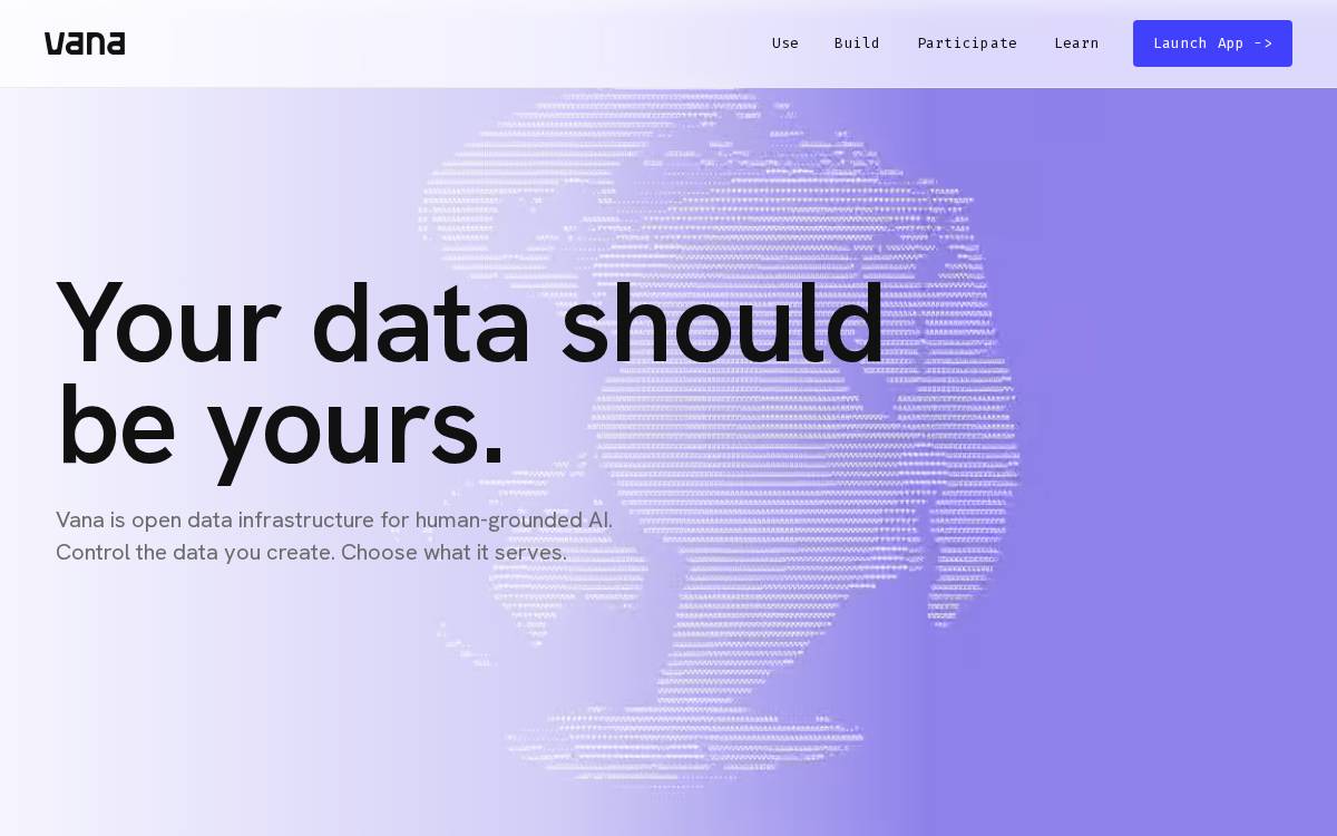 Vana website preview