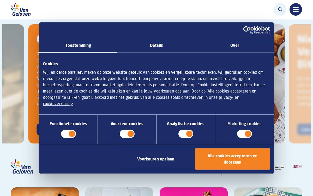 Van Geloven website preview