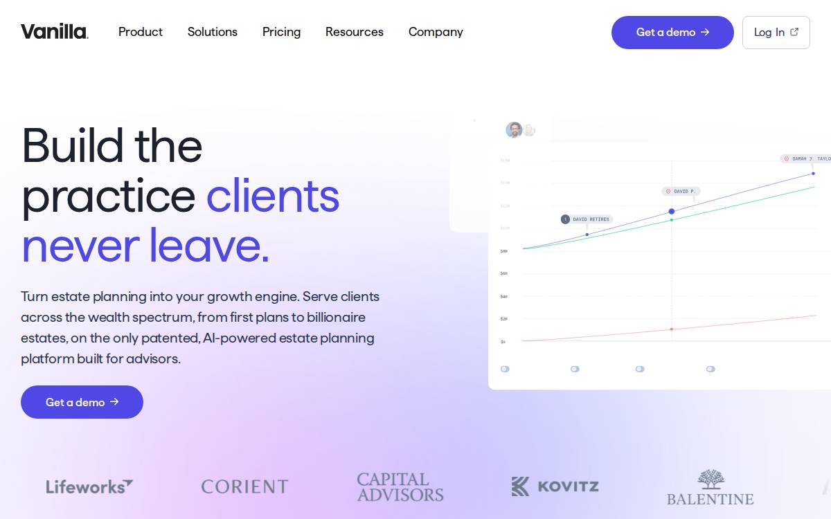 Vanilla Technologies Inc. website preview