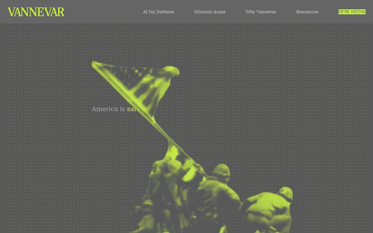 Vannevar website preview