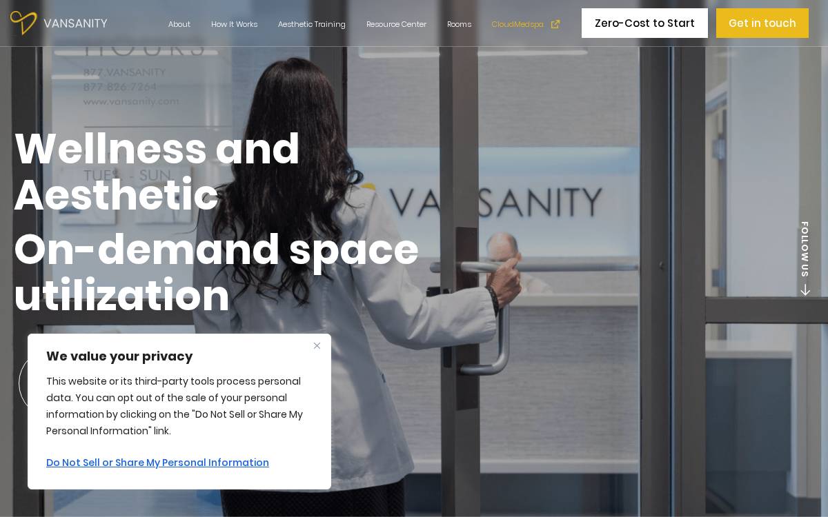 Vansanity website preview
