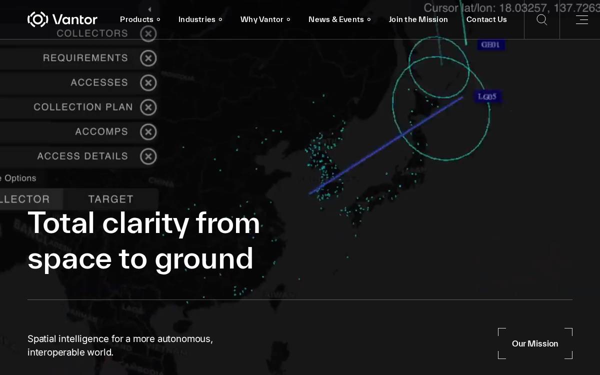 Vantor website preview