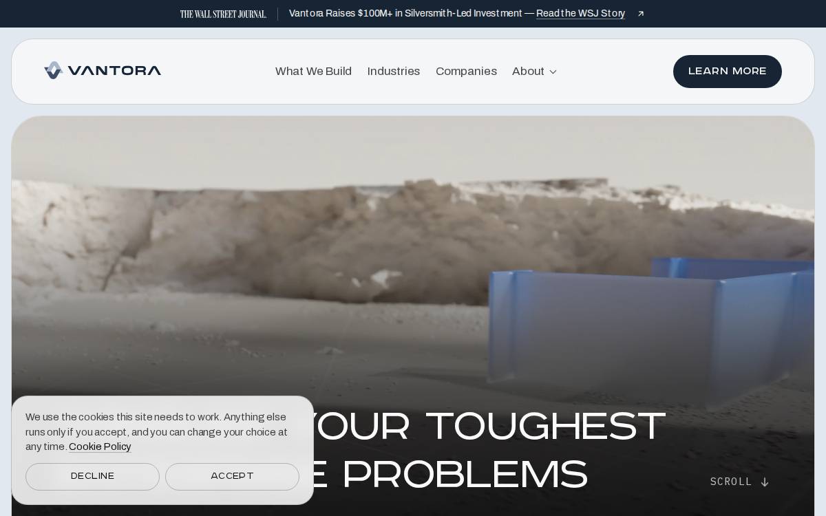 Vantora website preview
