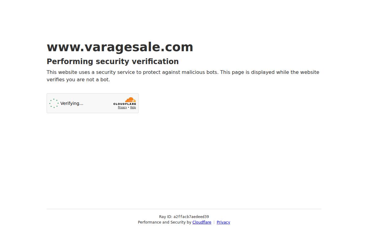 VarageSale website preview