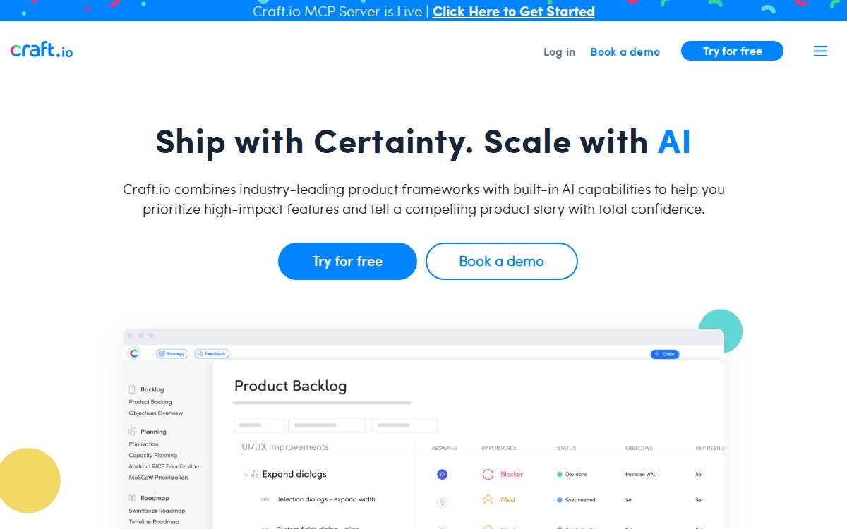 Varana Capital craft.io website preview