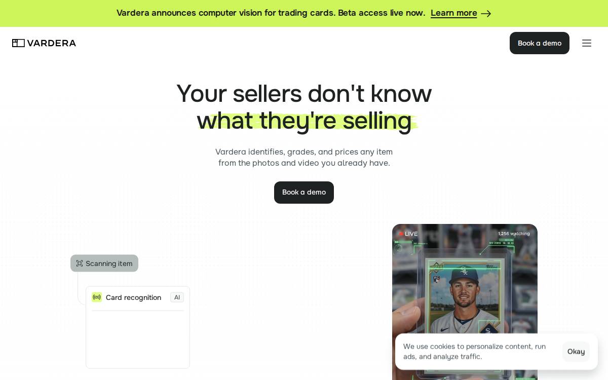 Vardera Labs website preview