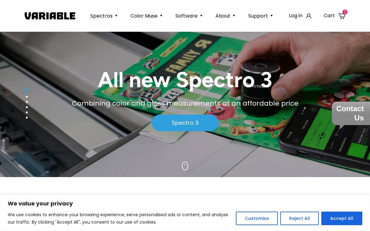 Variable website preview