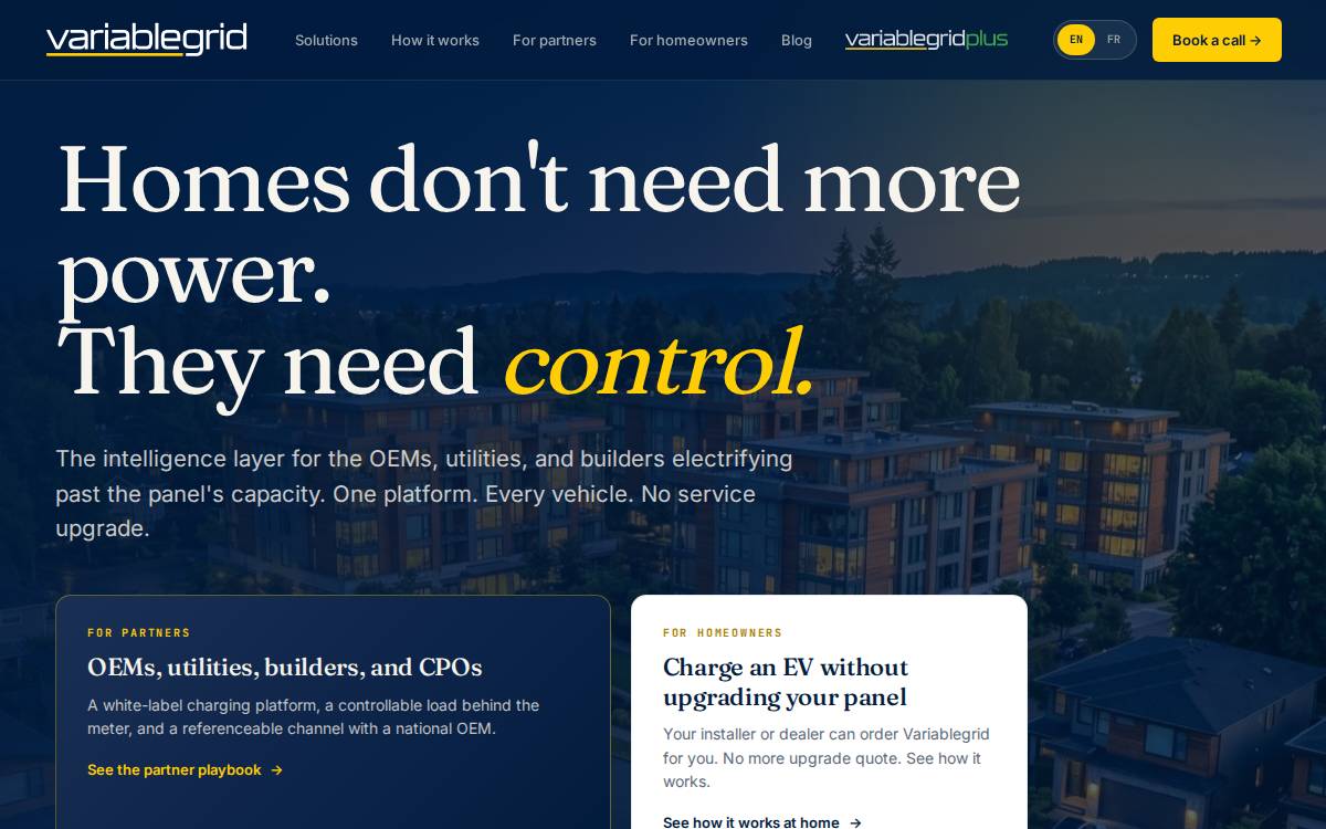 Variablegrid website preview