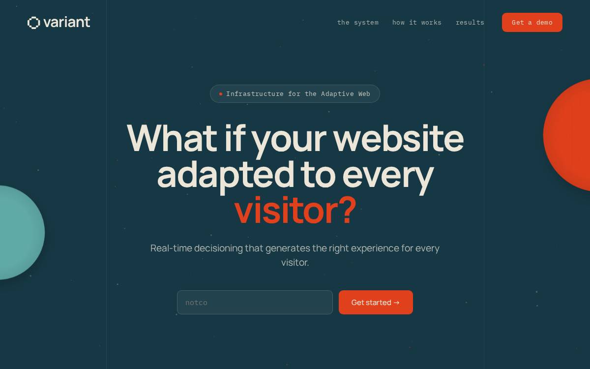 Variantnow website preview