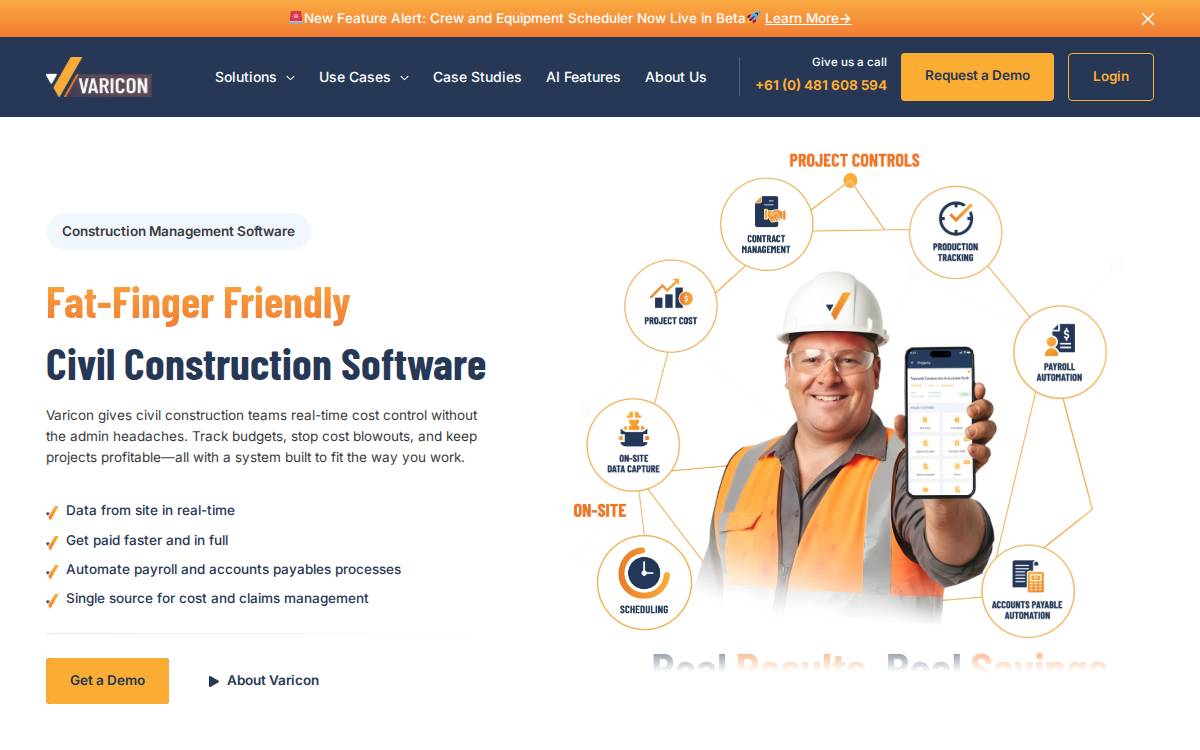Varicon website preview