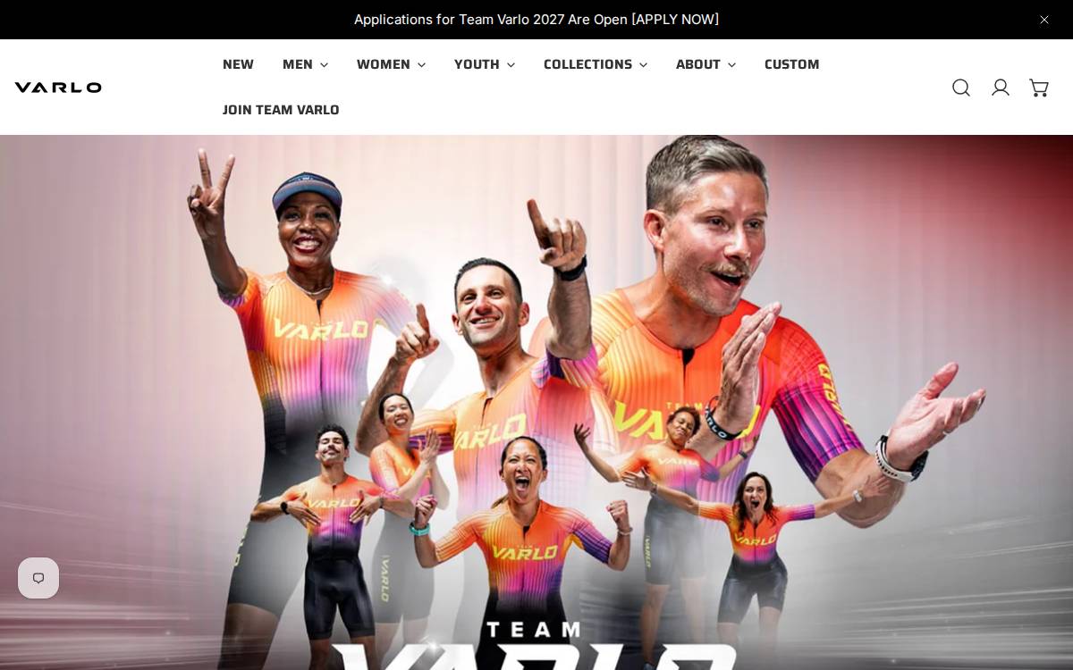Varlosports website preview