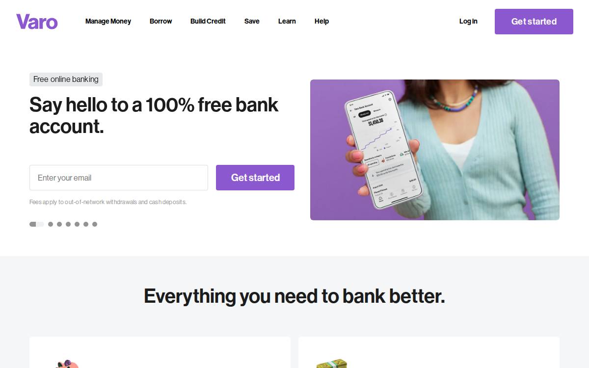 Varo website preview