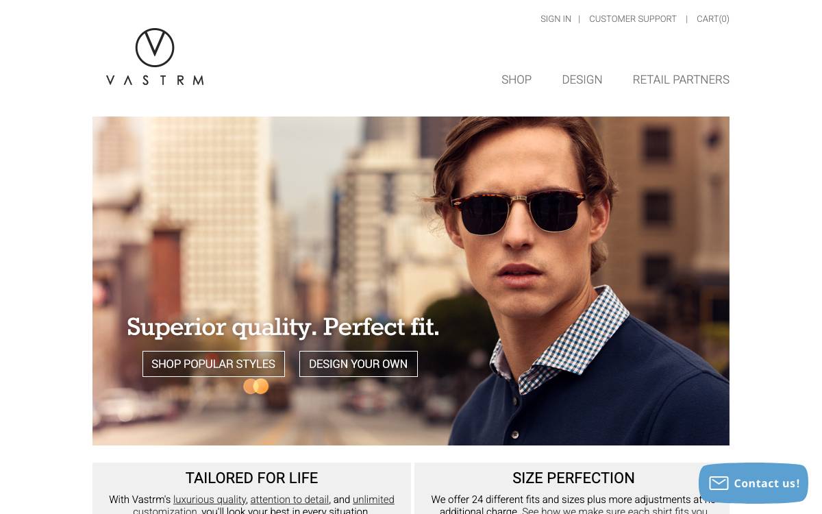 Vastrm website preview