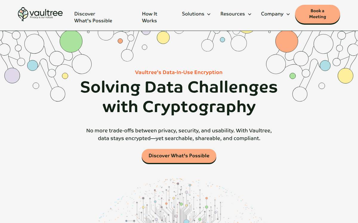 Vaultree website preview