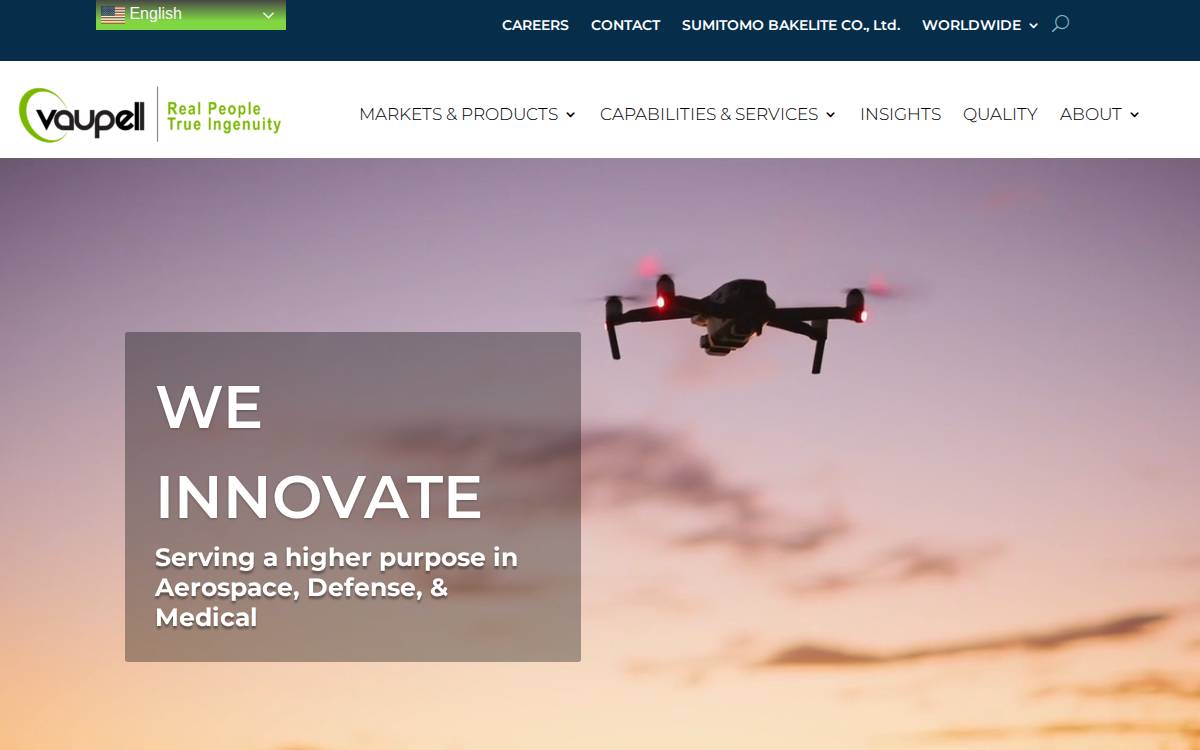 Vaupell website preview