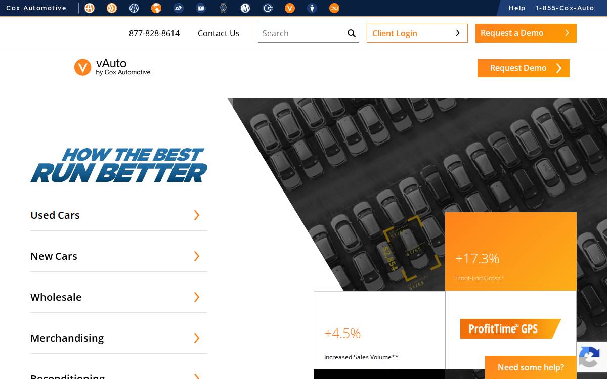 vAuto website preview