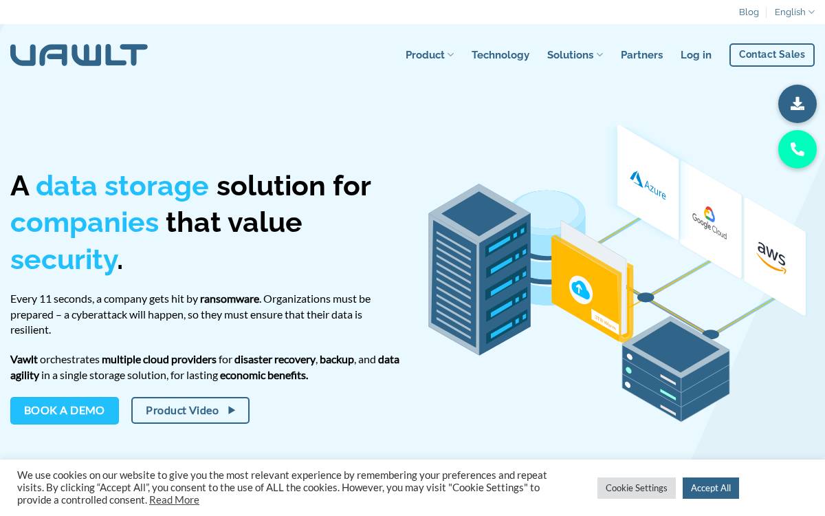 Vawlt website preview
