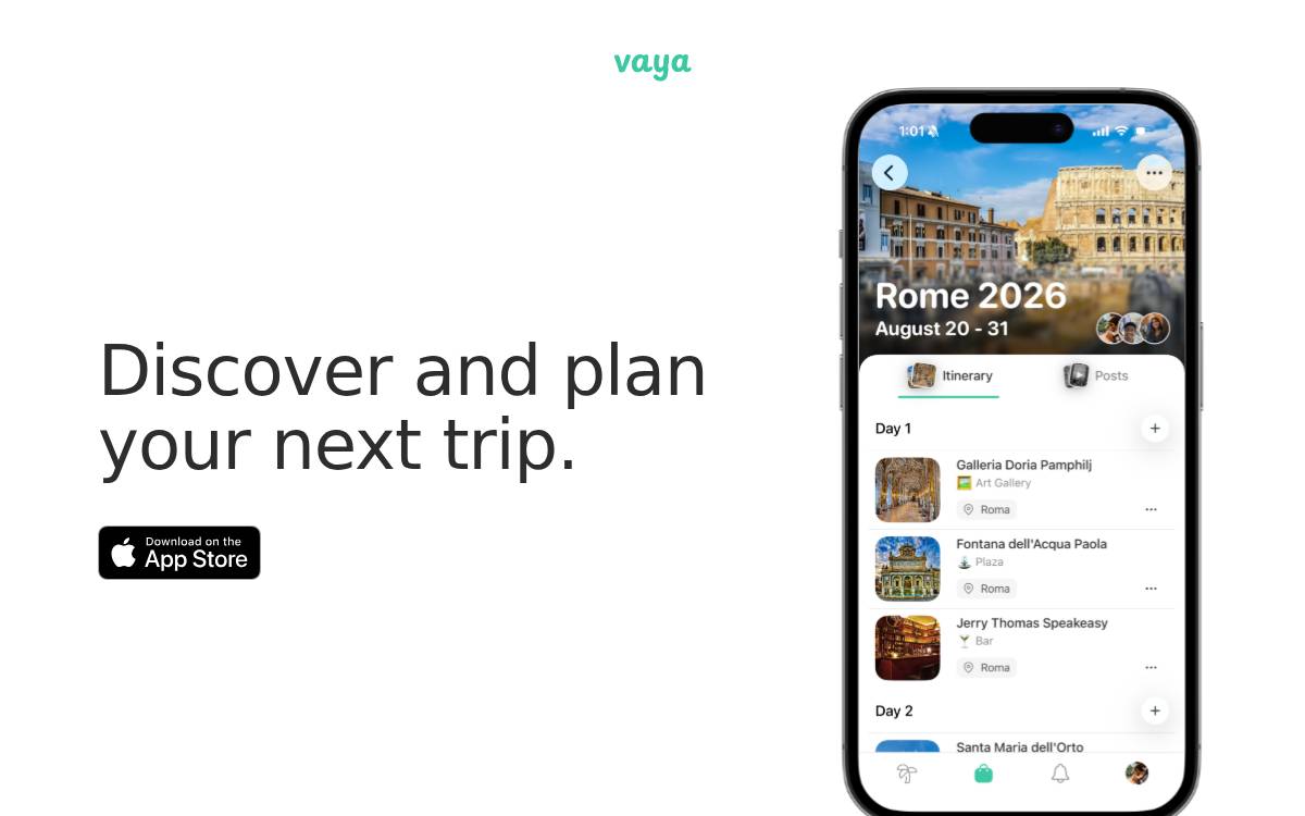 Vaya website preview