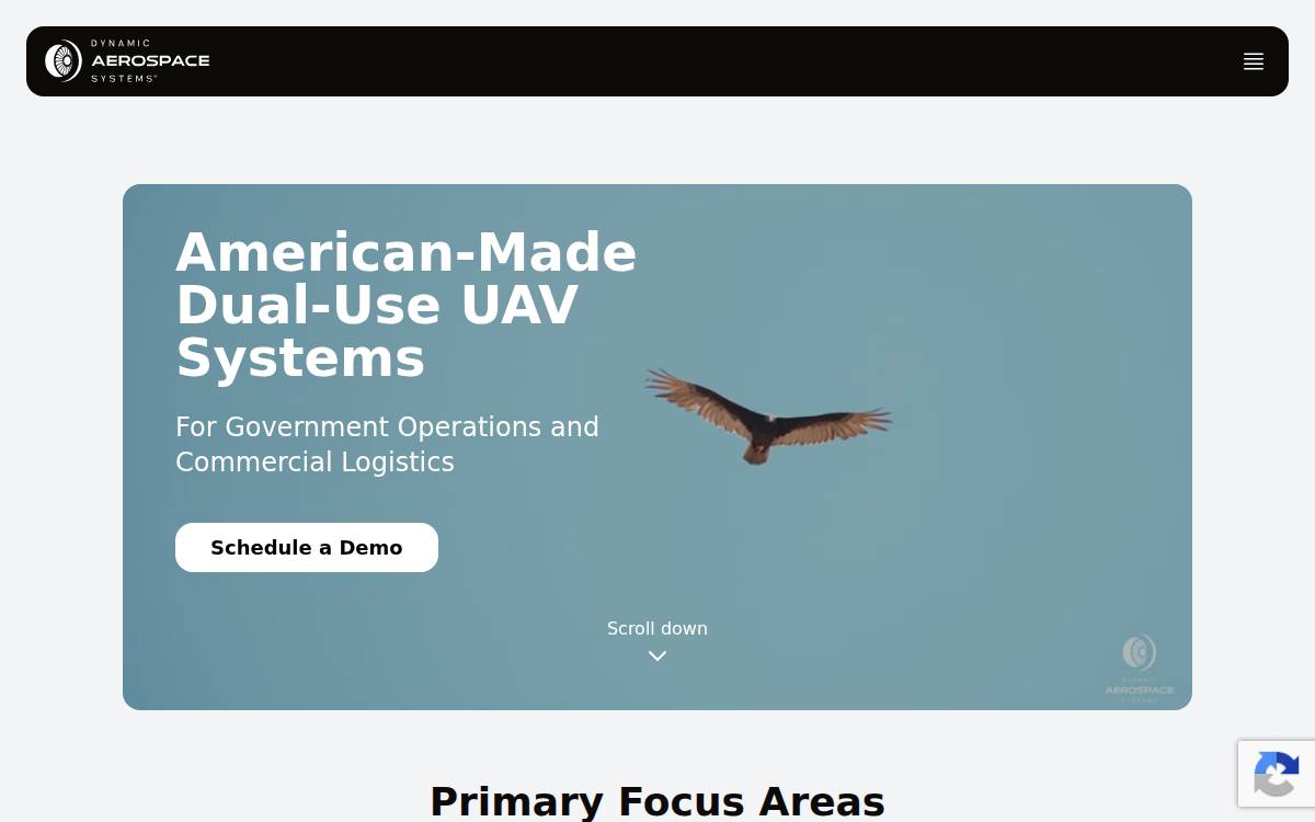 Vayuaerospace website preview