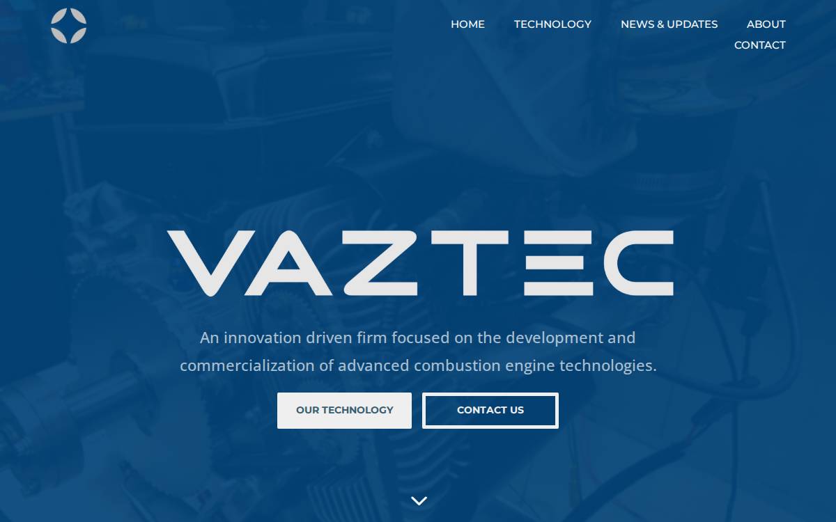 Vaztec website preview