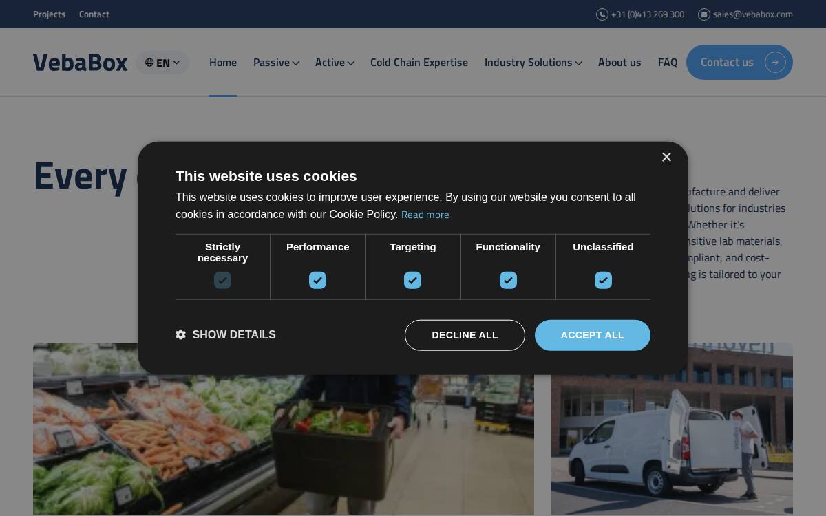 VebaBox website preview