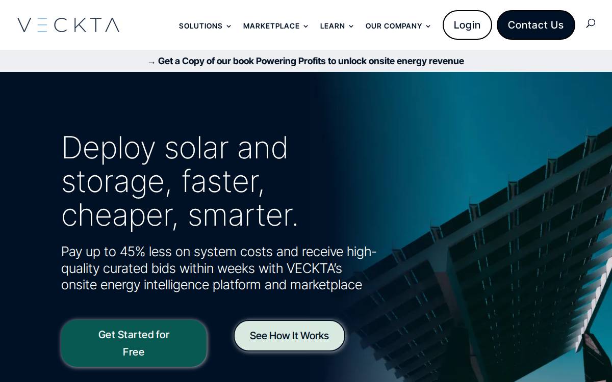 VECKTA website preview