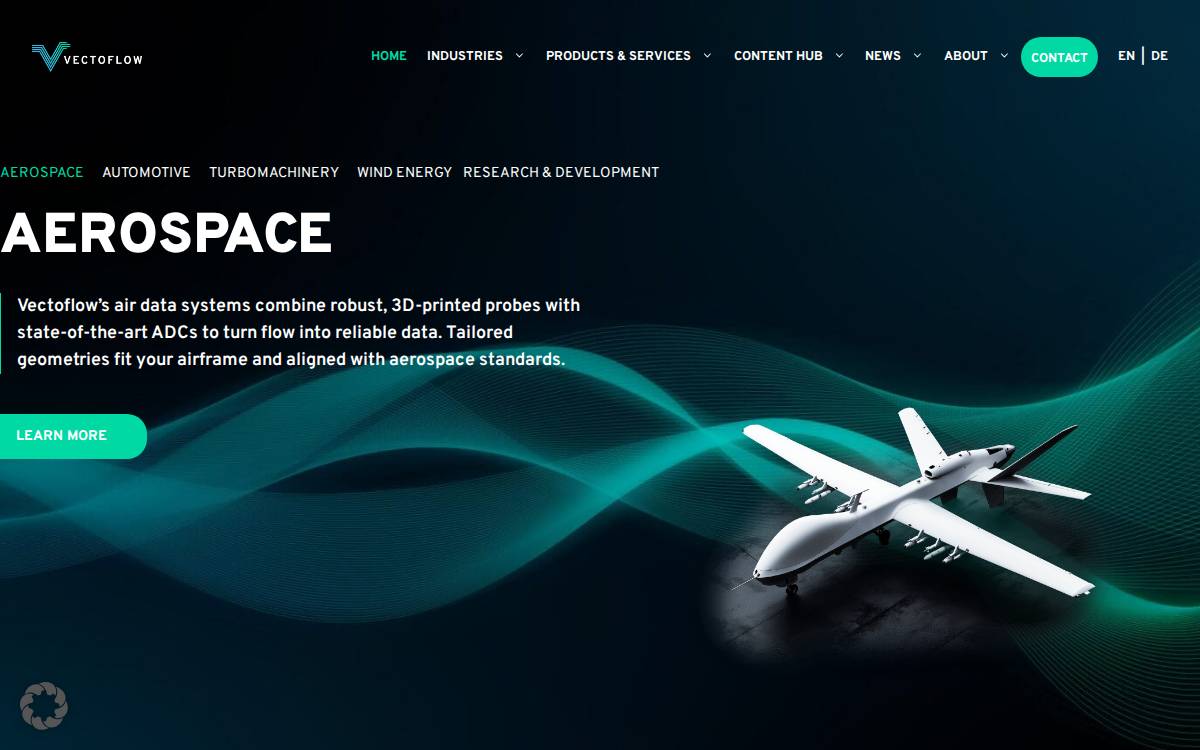 Vectoflow website preview