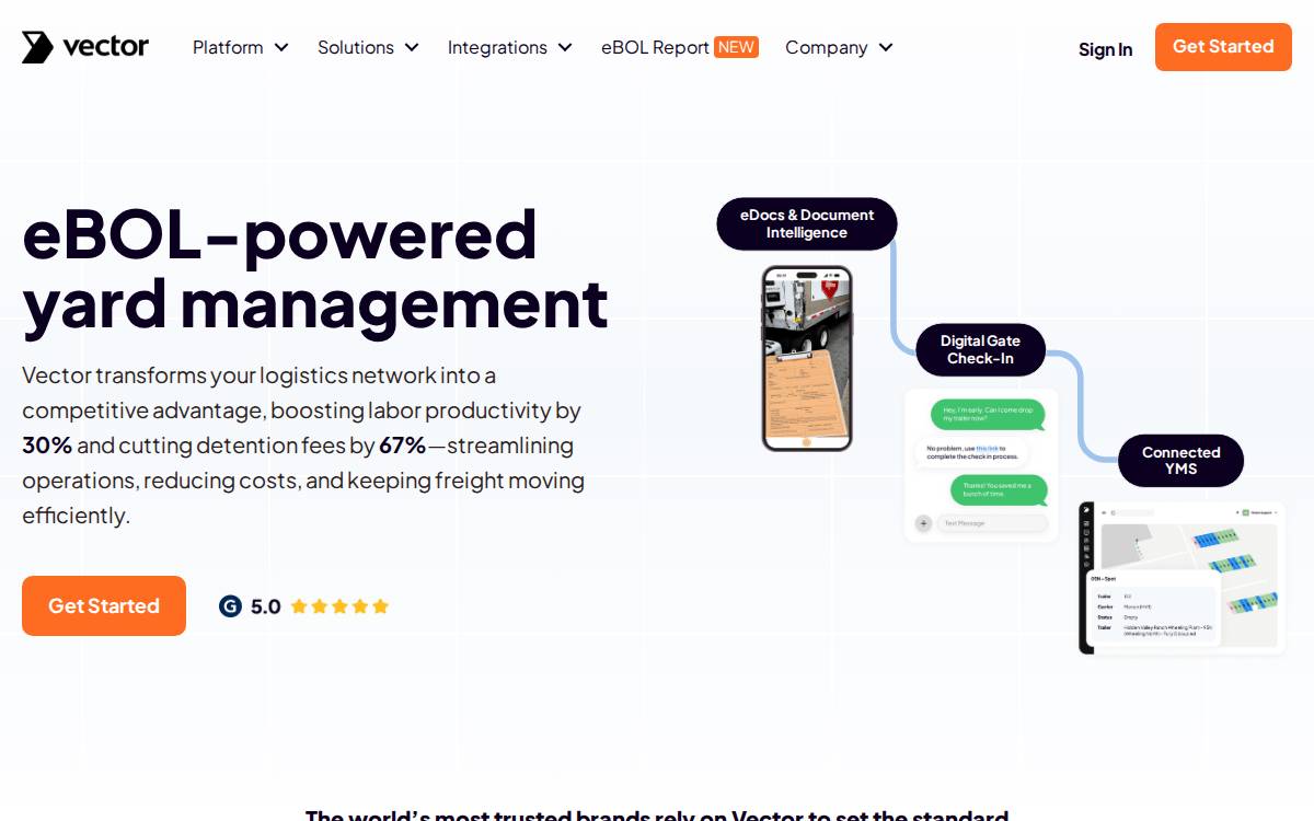 Vector website preview