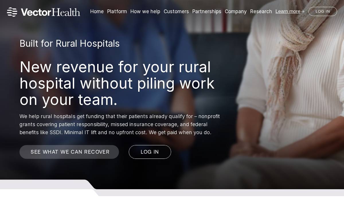 Vector Health website preview