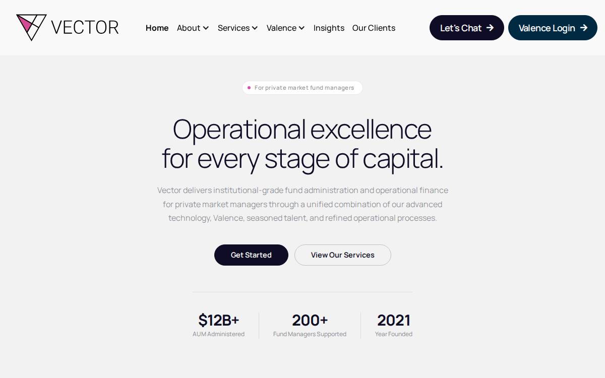 Vectorais website preview