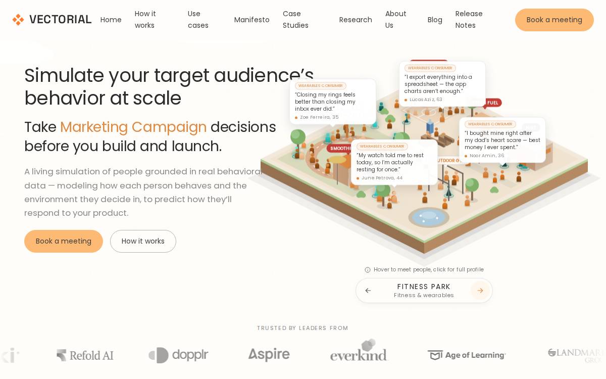 Vectorial website preview