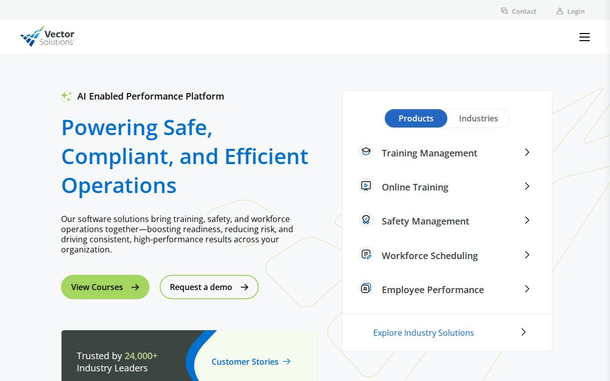 Vectorsolutions website preview