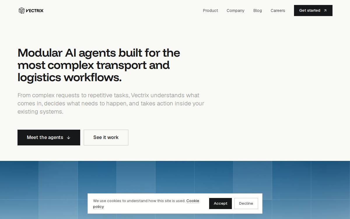 Vectrix website preview