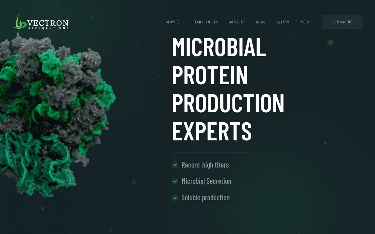 Vectron website preview
