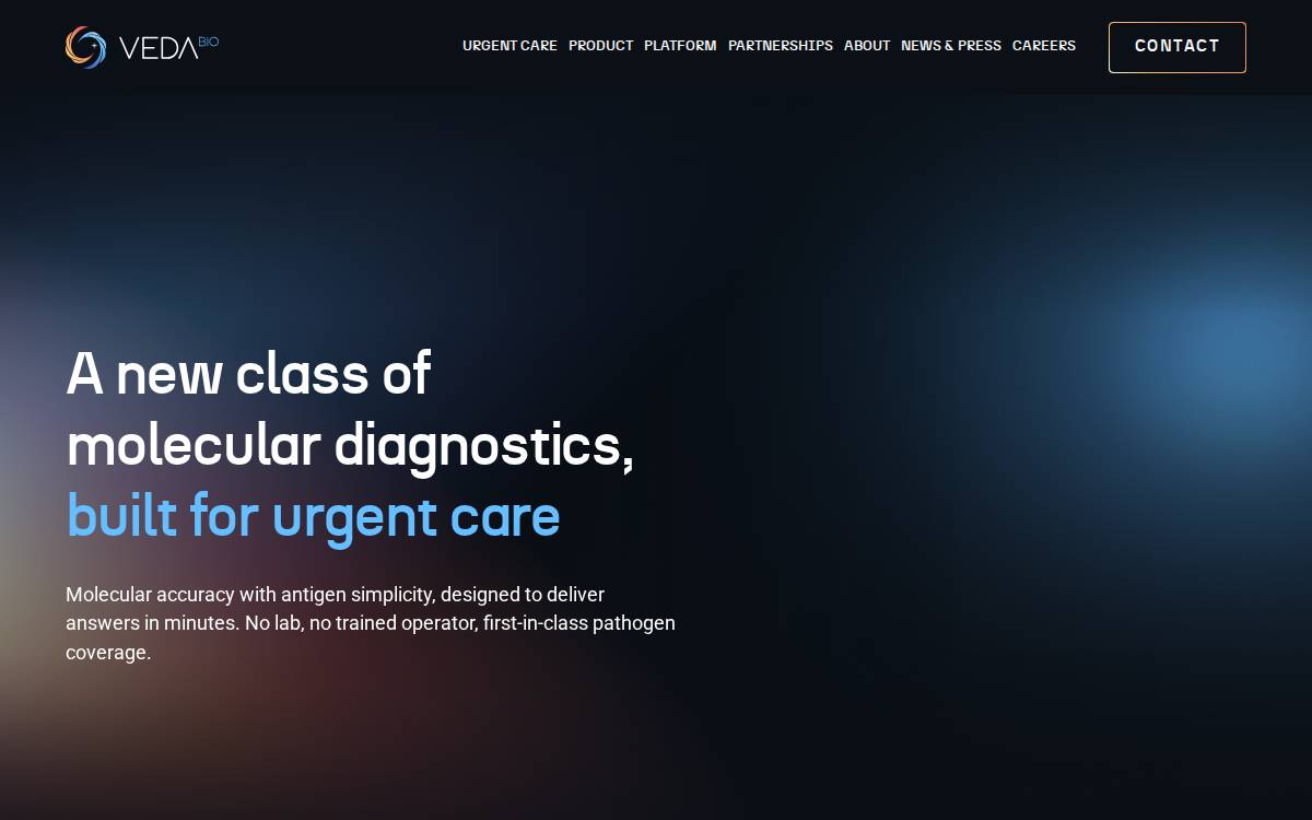 VedaBio website preview