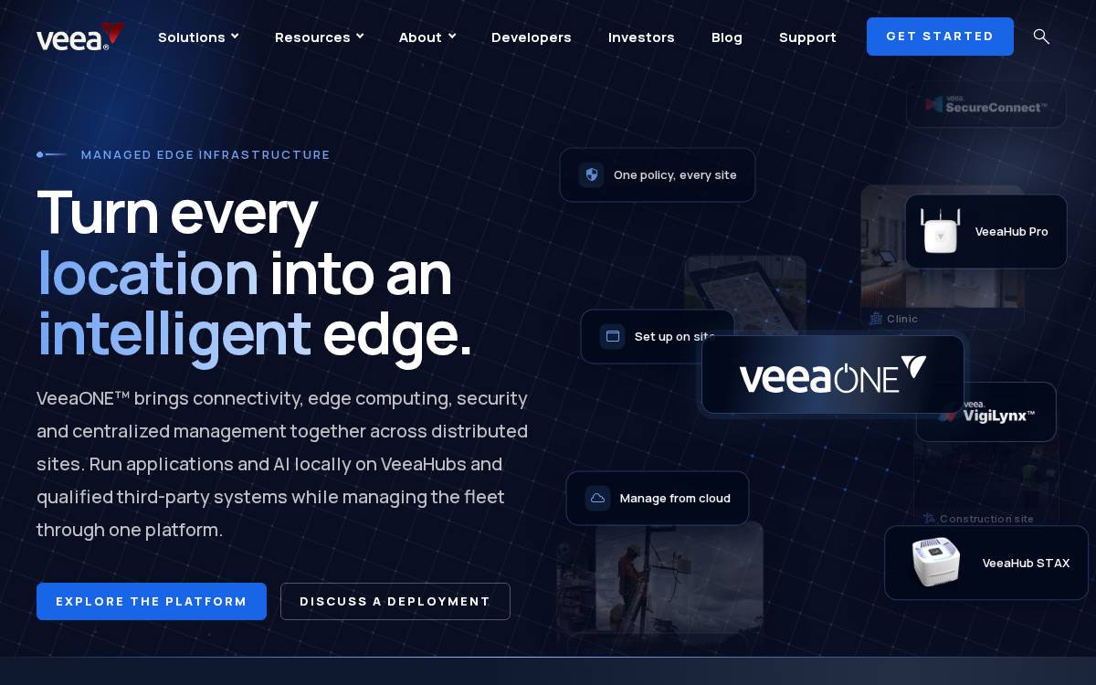 Veea website preview