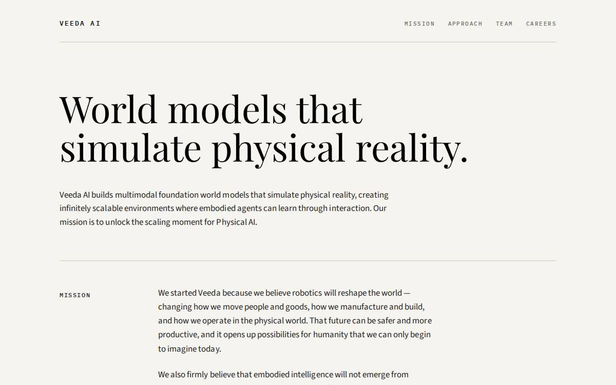 Veeda AI website preview