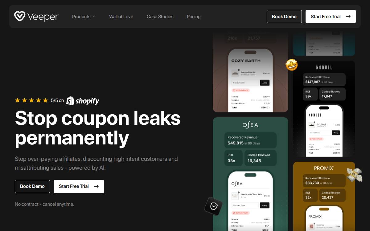 Veeper website preview