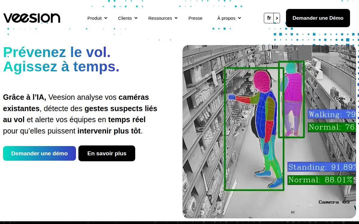 Veesion website preview