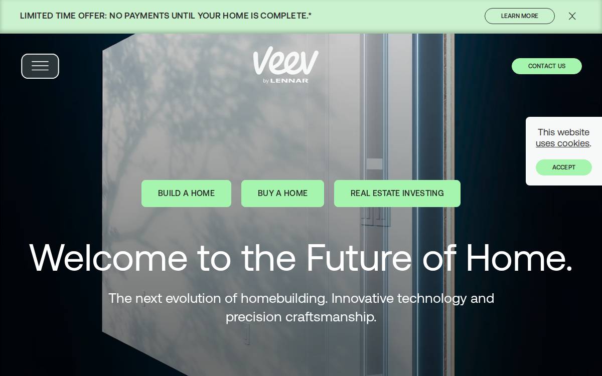 VEEV website preview