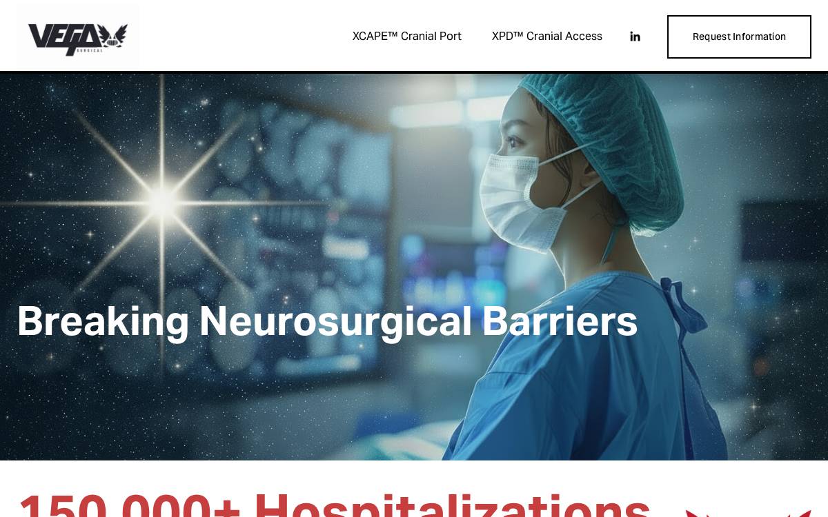 Vega Surgical website preview