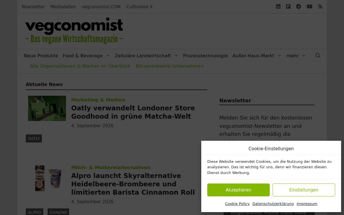 vegconomist.DE .de website preview