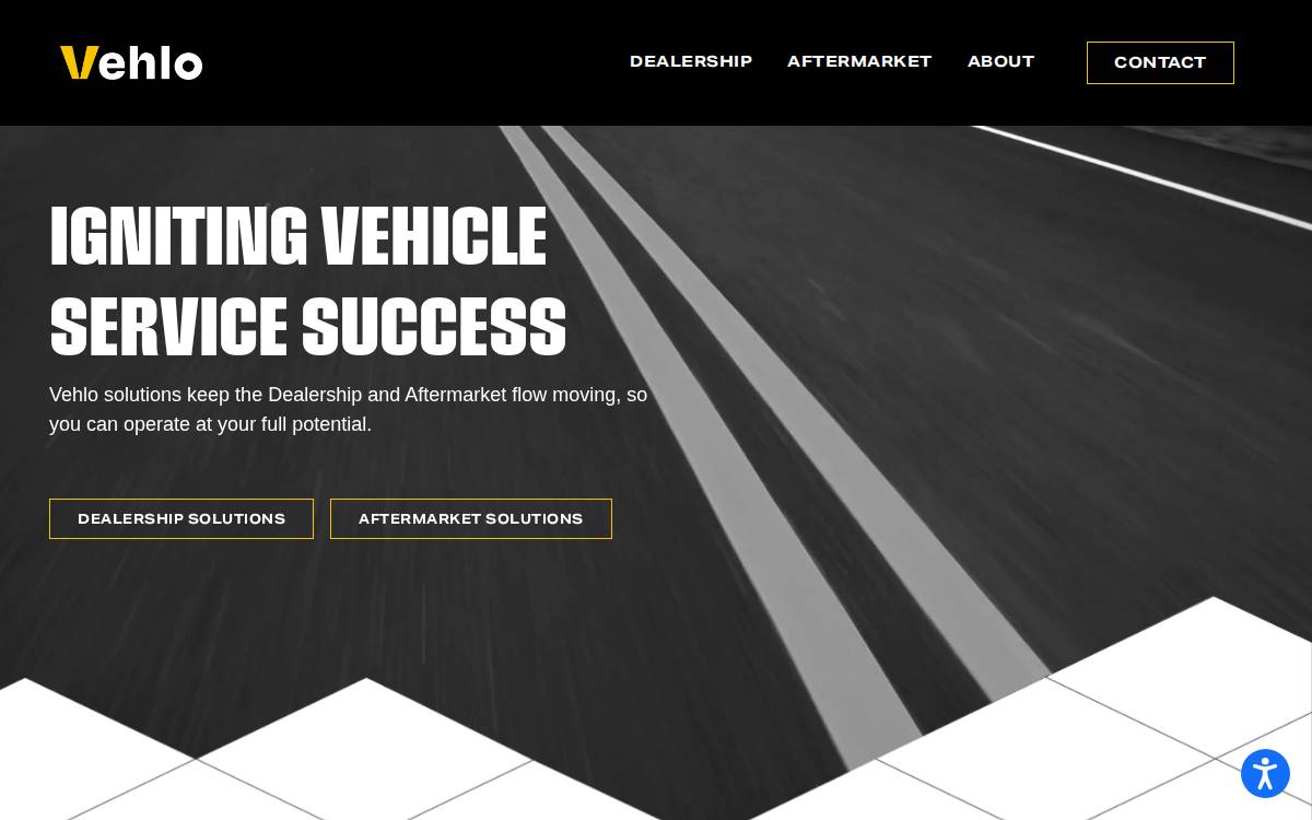 Vehlo website preview