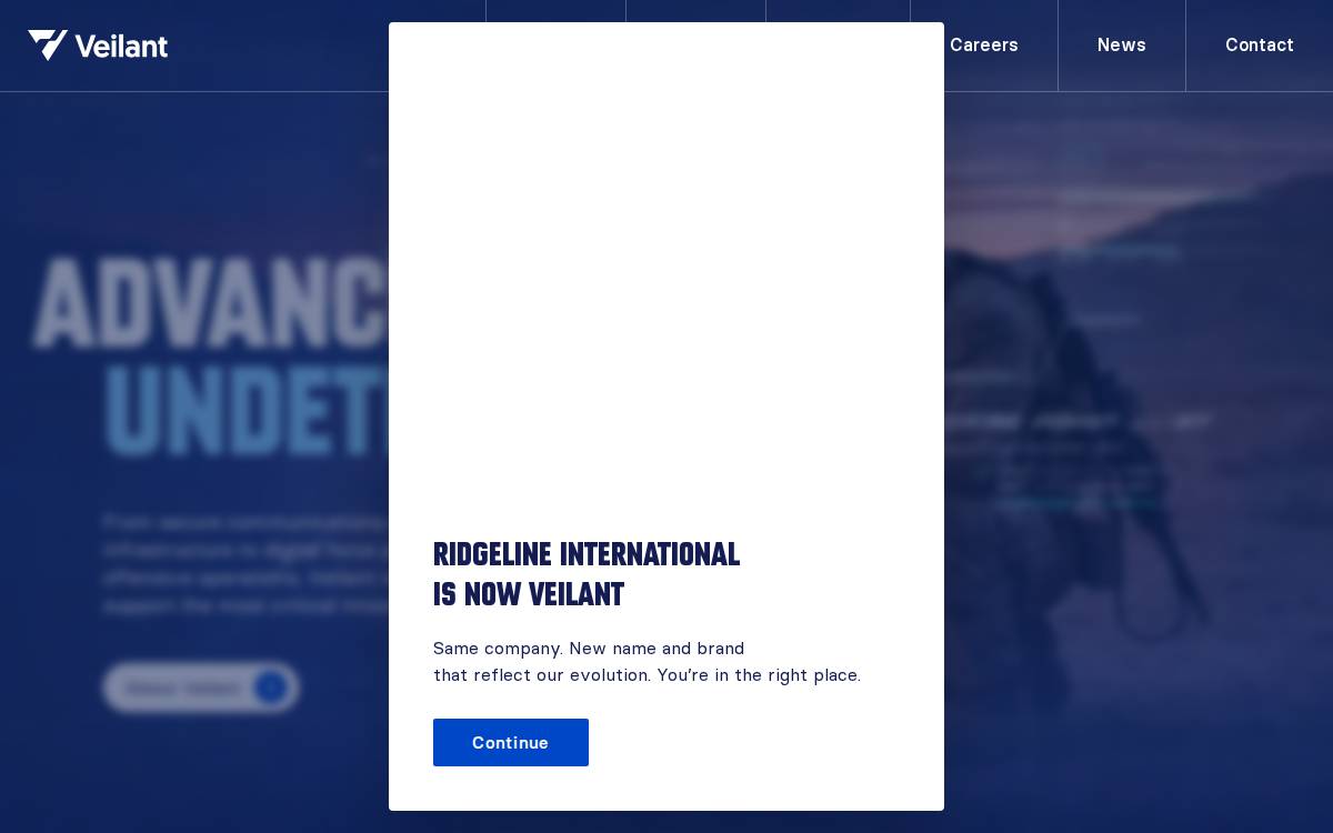 Veilant website preview