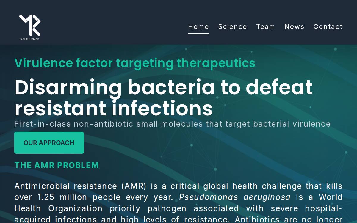 Veirulence website preview