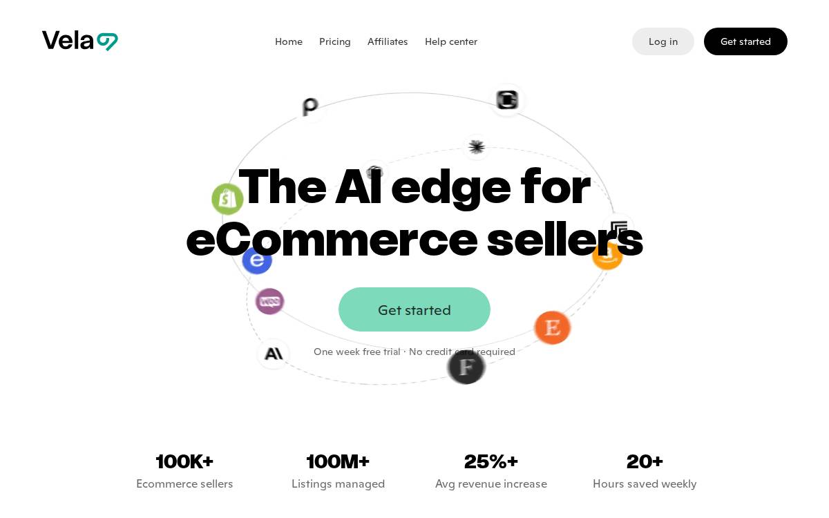 Vela website preview