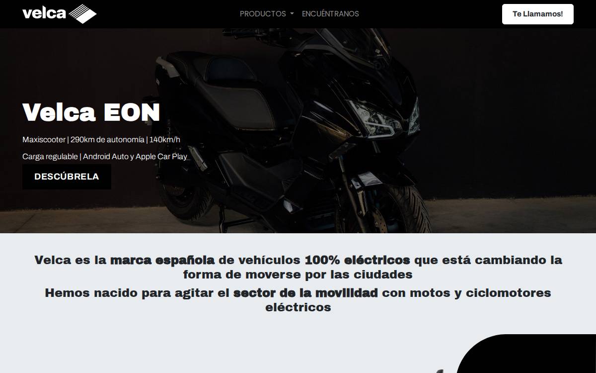 Velcamotor website preview