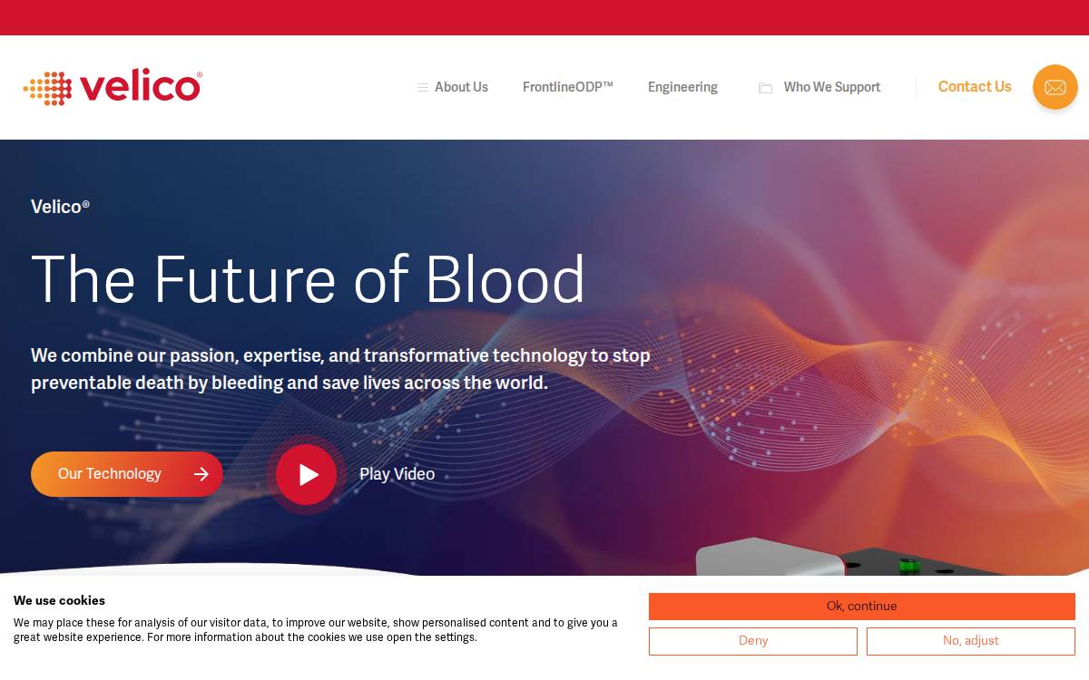 Velico website preview