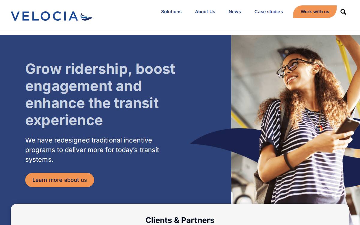 Velocia website preview