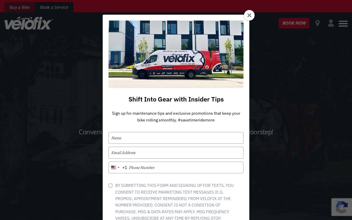 Velofix website preview